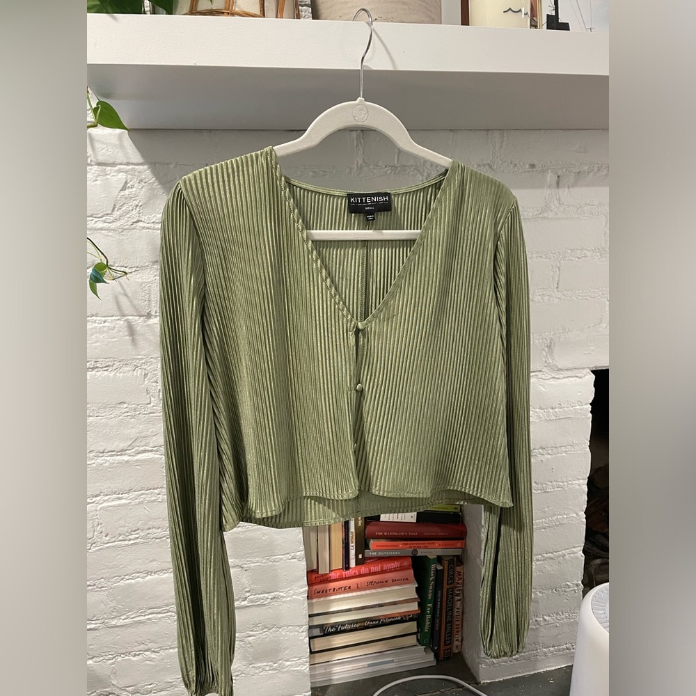 Kittenish satin top